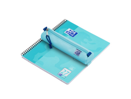 Oxford Trousse, polyester, rond, petit, aqua