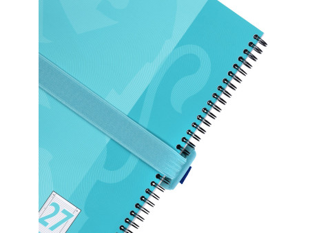 Oxford Trousse, polyester, rond, petit, aqua