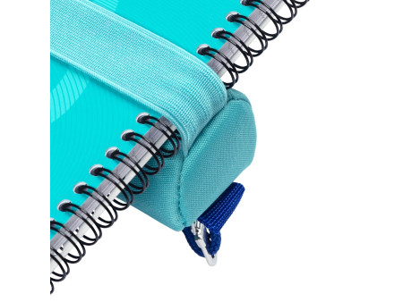 Oxford Trousse, polyester, rond, petit, aqua
