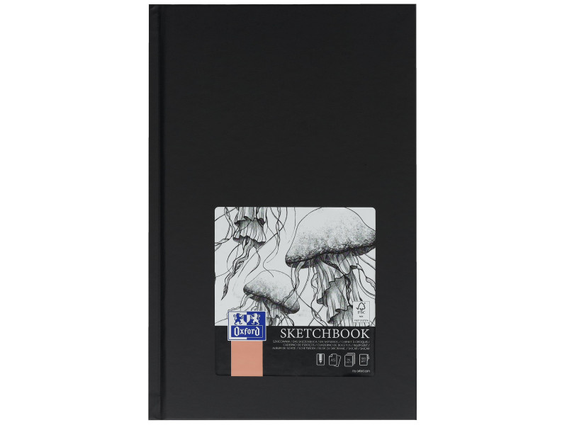 Oxford Cahier de croquis couverture rigide, A5, 96 feuilles