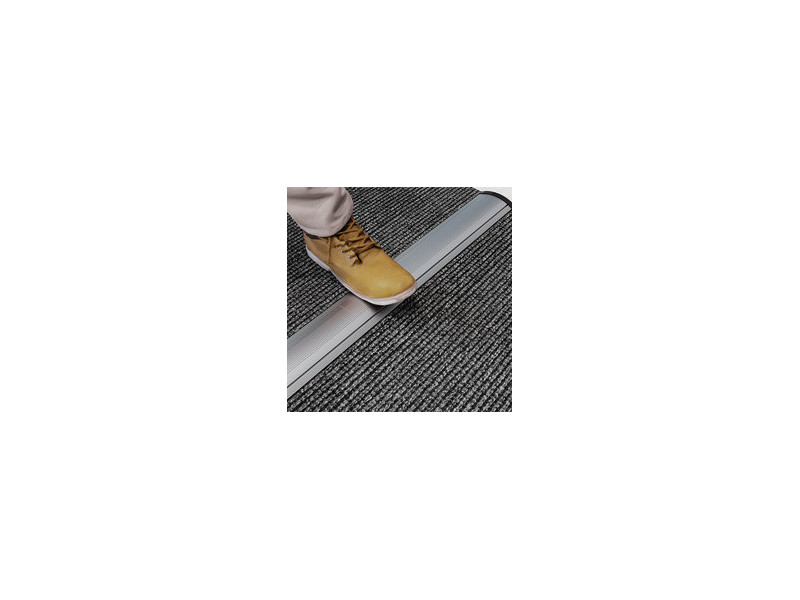 LogiLink Passe-câbles de sol, alu & ABS, 754 mm, argent