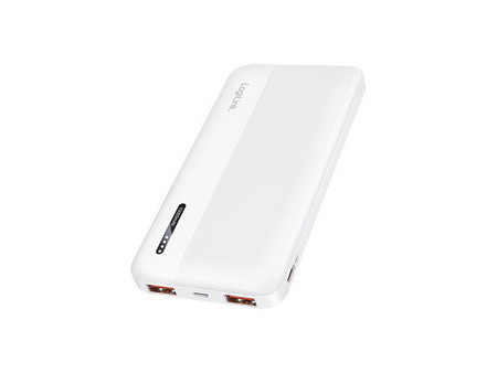 LogiLink Powerbank, 10.000 mAh, 2x USB-A, 2x USB-C, noir