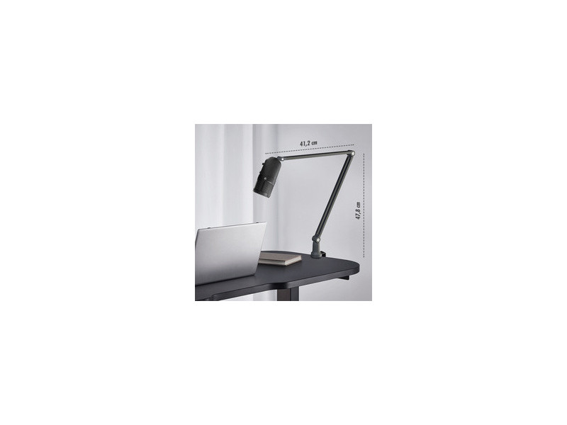 LogiLink Pied de micro, longeur du bras: 840 mm max., noir