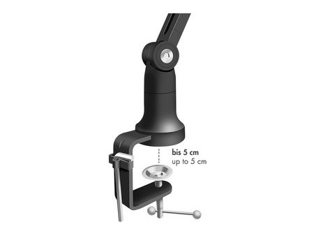 LogiLink Pied de micro, longeur du bras: 840 mm max., noir