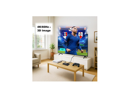 LogiLink Répartiteur HDMI 4K/60 Hz, Downscaler, 2 ports