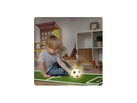 ANSMANN Veilleuse LED en silicone Football, blanc/noir