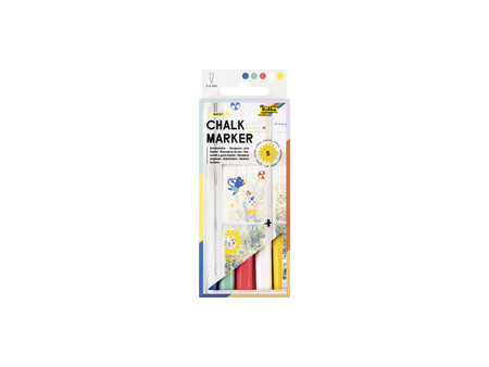 folia Marqueur craie PASTEL, set de 5