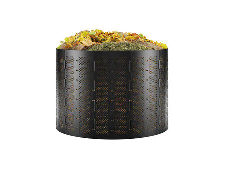Bradas Poubelle à compost, 800 litres, en HDPE, noir