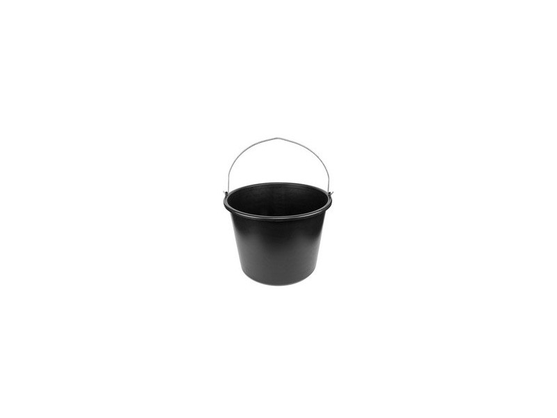 Bradas Seau, 12 litres, PVC, noir