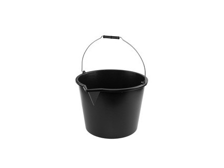 Bradas Seau avec bec verseur, 5 litres, PP, noir