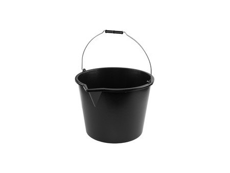 Bradas Seau avec bec verseur, 20 litres, PP, noir