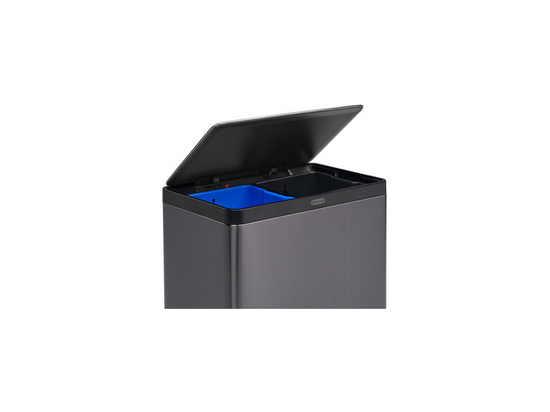 Rubbermaid Collecteur à pédale Elite Dual Stream, 60 litres