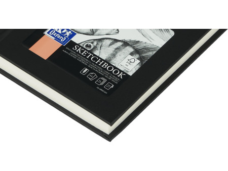 Oxford Cahier de croquis couverture rigide, A6, 96 feuilles