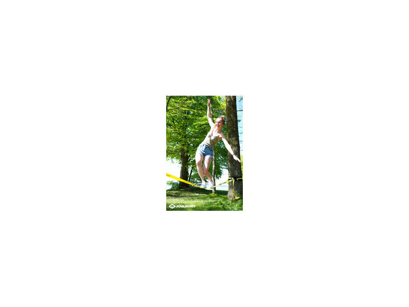 SCHILDKRÖT Slackline, longueur: 15 m, jaune