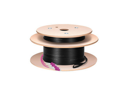 LogiLink Câble fibre optique U-DQ(ZN)BH, OM4, 10 m, noir
