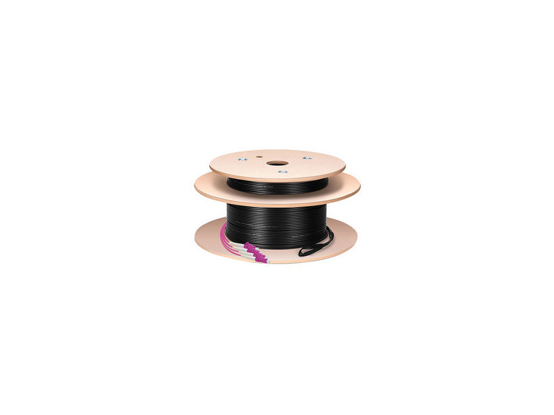 LogiLink Câble fibre optique U-DQ(ZN)BH, OM4, 10 m, noir