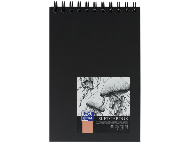 Oxford Cahier de croquis reliure intégrale, A4, 50 feuilles