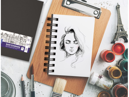 Oxford Cahier de croquis, reliure intégrale, A6, 80 feuilles