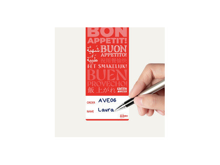 AVERY Étiquette de fermeture 'bon appétit', 40 x 95 mm