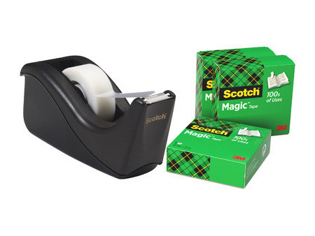 3M Scotch Dévidoir de table C60, garni, promotion, argent