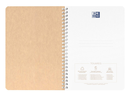 Oxford Cahier à spirales TOUAREG, A5, quadrillé, 50 pages