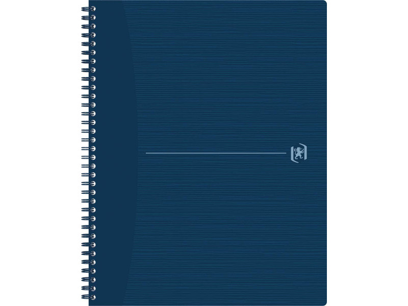 Oxford Cahier à spirales Origins, A4, ligné, bleu