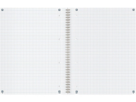 Oxford Cahier à spirales Origins, A4, quadrillé, noir