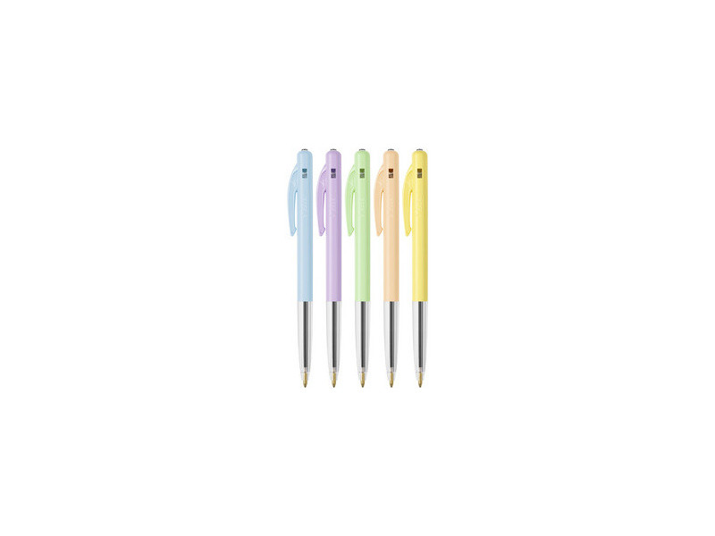 BIC Stylo à bille rétractable M10 Pastel, boîte de 50
