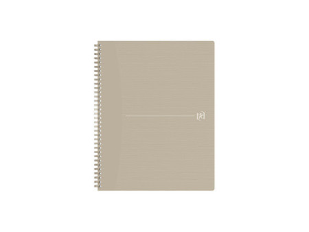 Oxford Cahier à spirales Origins, A4, quadrillé, beige