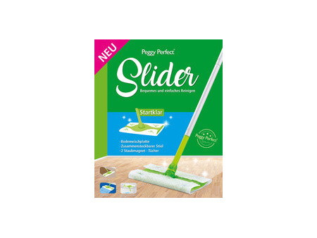 Peggy Perfect Slider Starter Set, balai + 8 lingettes
