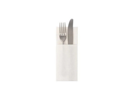 PAPSTAR Serviette pochette 'ROYAL Collection', blanc