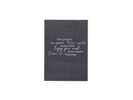 PAPSTAR Serviette pour snack 'DAILY Collection', noir