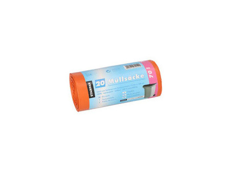 STARPAK Sac poubelle HDPE, 70 litres, bleu