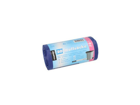STARPAK Sac poubelle HDPE, 70 litres, rouge