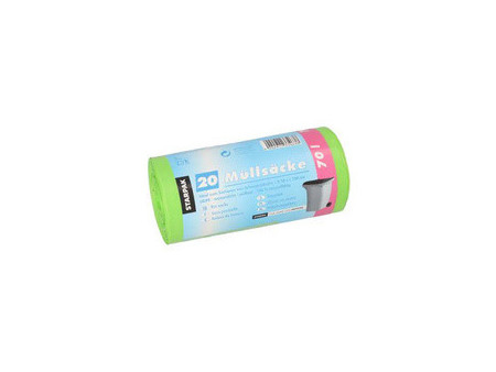 STARPAK Sac poubelle HDPE, 70 litres, rouge