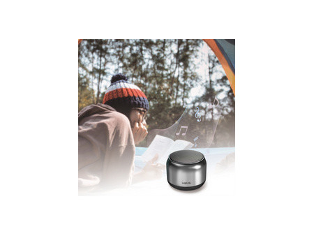 LogiLink Haut-parleur BT 5.1 TWS, gris foncé / noir
