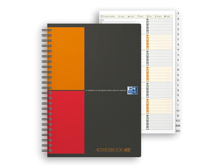 Oxford International Carnet d'adresses 'ADDRESSBOOK', A5