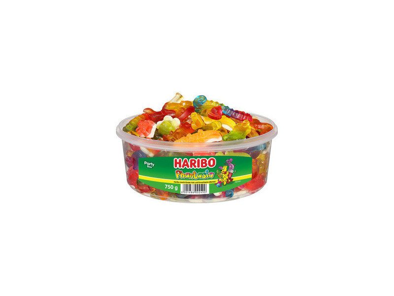 HARIBO Bonbon gélifié aux fruits PHANTASIA, boîte ronde 750g