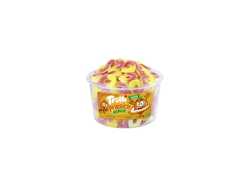 Trolli Bonbon gélifié RONDELLES DE PECHE, boîte de 150