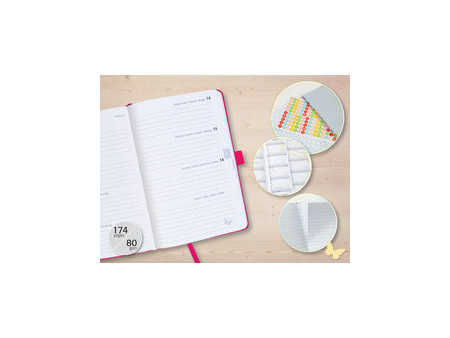 sigel Agenda de poche Jolie Beauty 2026 'Butterfly Confetti