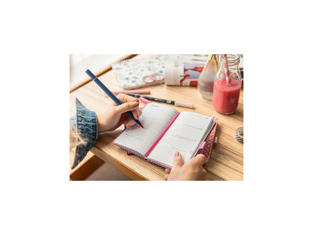 sigel Agenda de poche Jolie Feel 2026, textile, A5, lilas