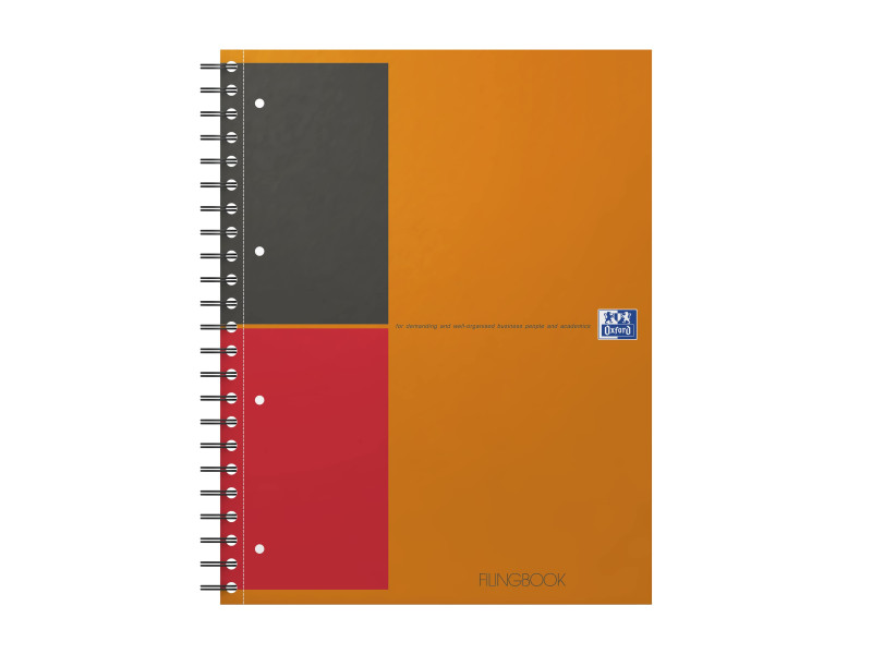 Oxford International Cahier 'FILINGBOOK', A4+, ligné