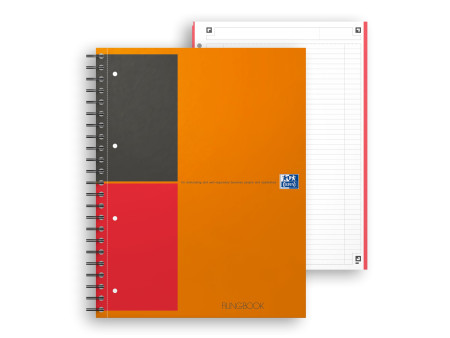 Oxford International Cahier 'FILINGBOOK', A4+, ligné