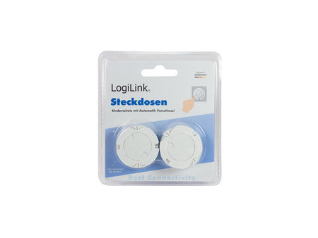LogiLink Cache-prise à fermeture automatique, set de 10