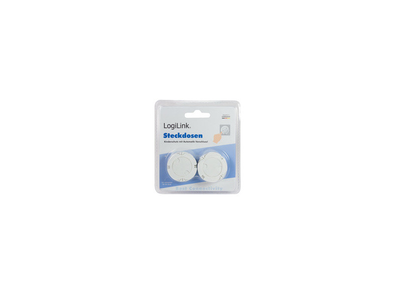 LogiLink Cache-prise à fermeture automatique, set de 10