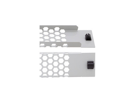 LogiLink Panneau d'aération 19', sans outil, 1 U, noir