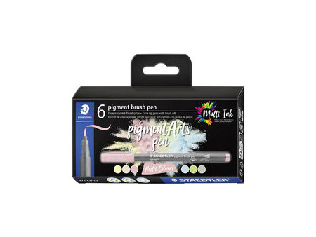 STAEDTLER Feutre pigment brush pen 'Pastel Colours'