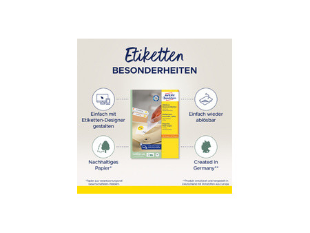 AVERY Zweckform Etiquette universelle, 17,8 x 10 mm, blanc