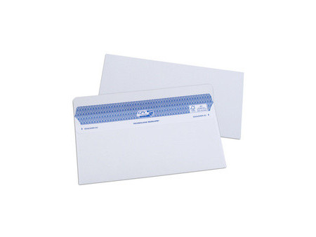 GPV Enveloppes SECURE, 112 x 225 mm, avec fenêtre, blanc