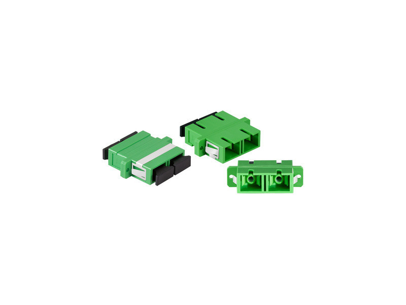 LogiLink Set de coupleurs fibre optique, avec bride, vert